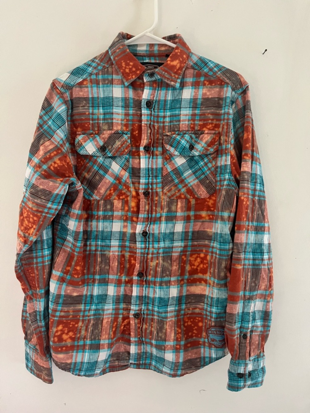 Angry Minnow clothing Plaid Flannel Shirt with 'Life Is Better at the Lake' - Picture 2 of 5